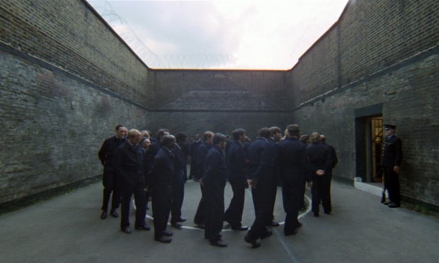 A Clockwork Orange - The prison yard after the review of the cells