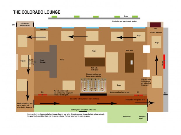The Shining - Map of the Colorado Lounge