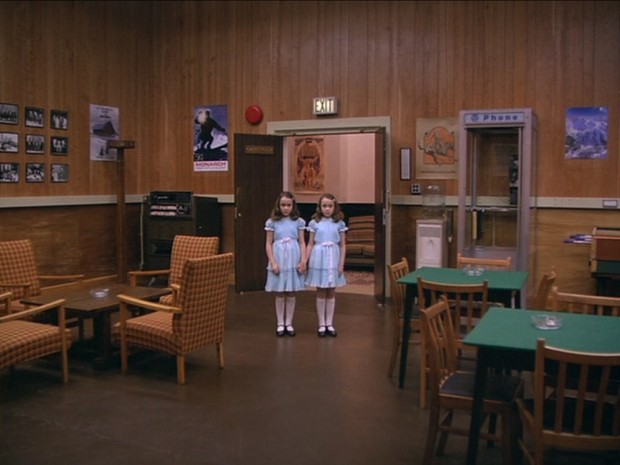 The Shining - The two girls appear in the game room