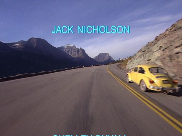 The Shining - The helicopter passes the yellow beetle