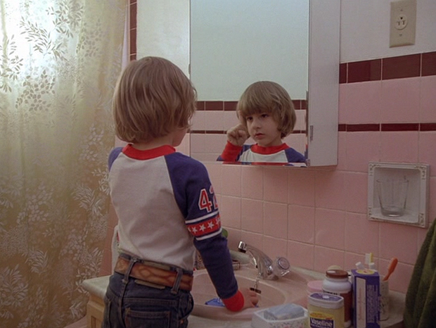 The Shining - Danny before the bathroom mirror