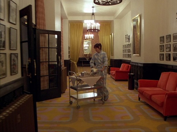The Shining - Wendy enters the lobby from the hall
