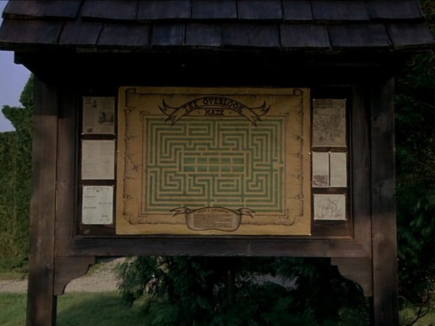 The Shining - Close up of the map of the maze