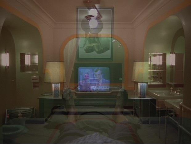 The Shining - Superimposing Dick's eye view of his room with 237