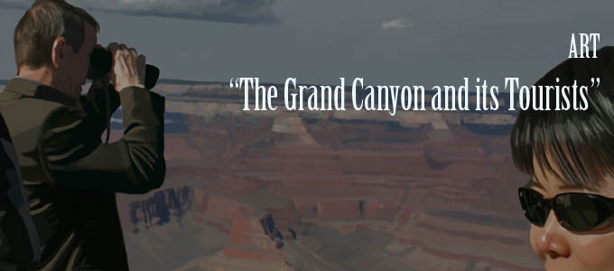 Grand Canyon Tourists Lunching